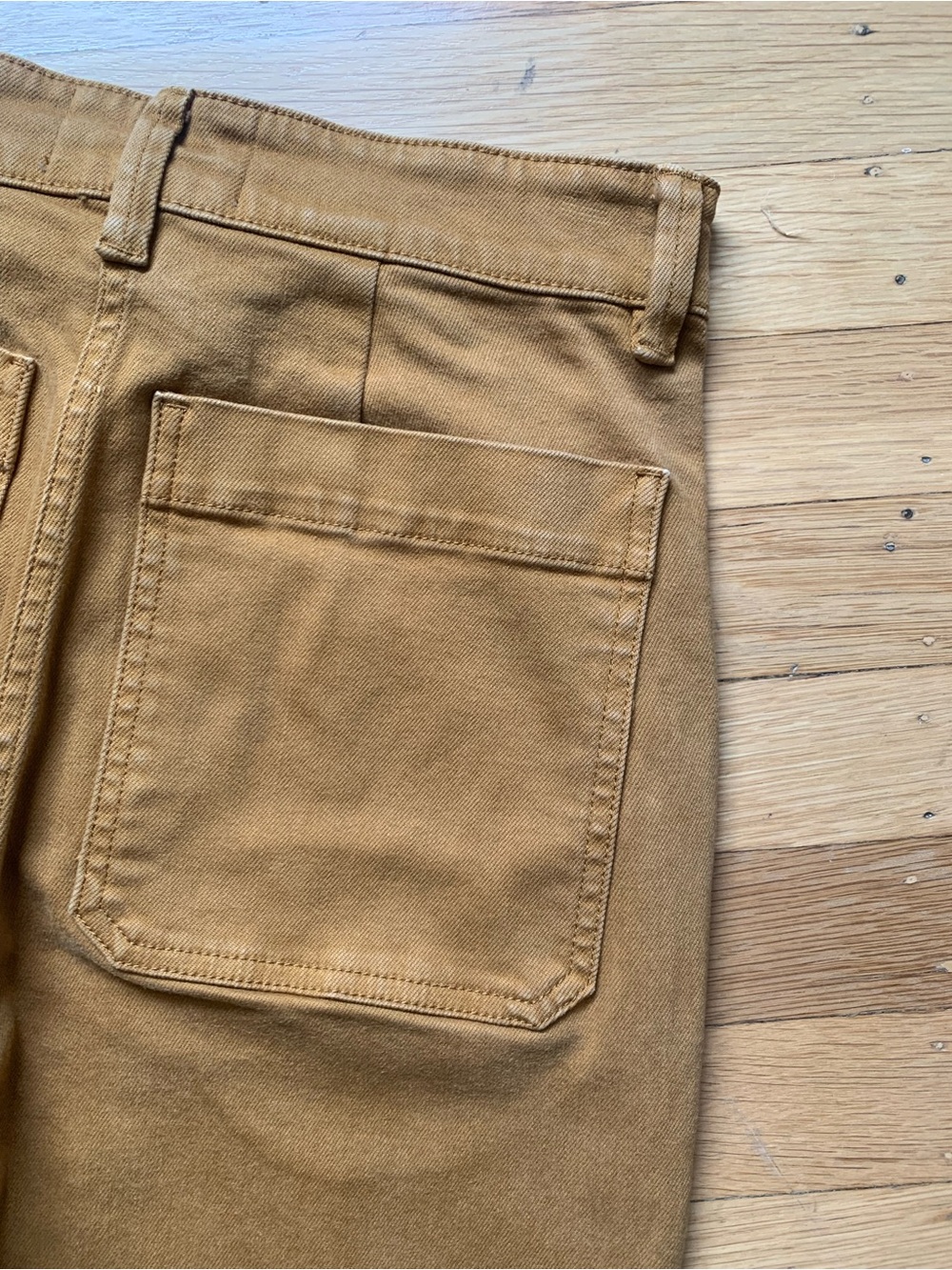 VGUC EVERLANE Womens Cropped Straight Leg High-Rise Jeans in Goldenrod Size 2 - Picture 14 of 15